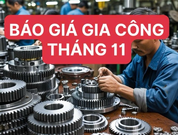 Báo Giá Gia Công Bánh Răng Tháng 11/2025 | Thẳng, Nghiêng, Xoắn | Cơ Khí Mori